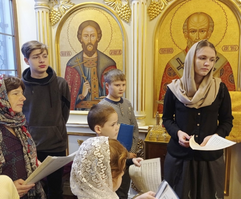 Детский хор на богослужении